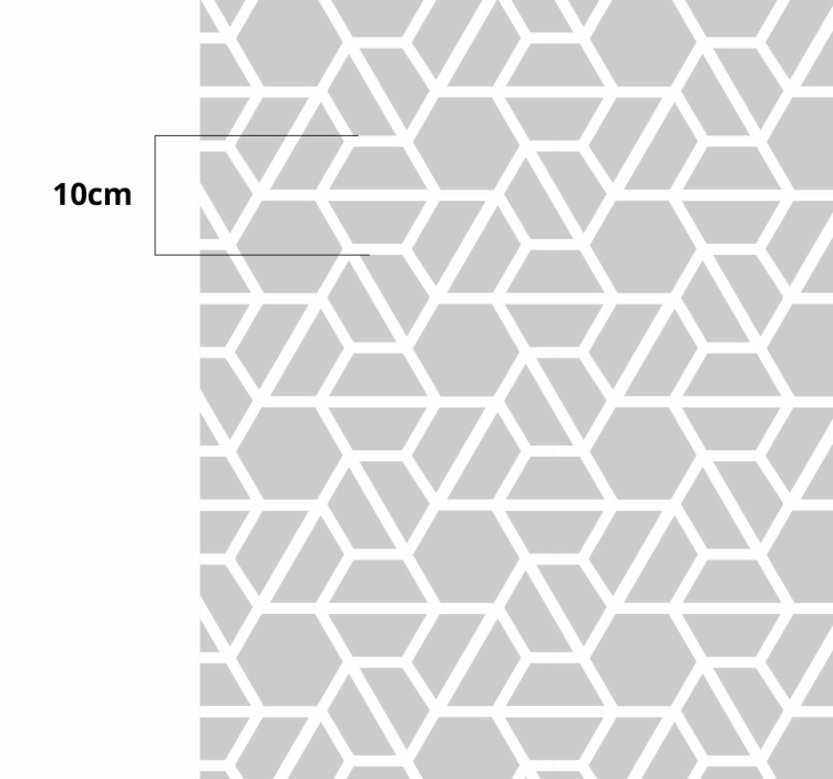 Tappeto vinile geometrico disegno reticolare geometrico - TenStickers