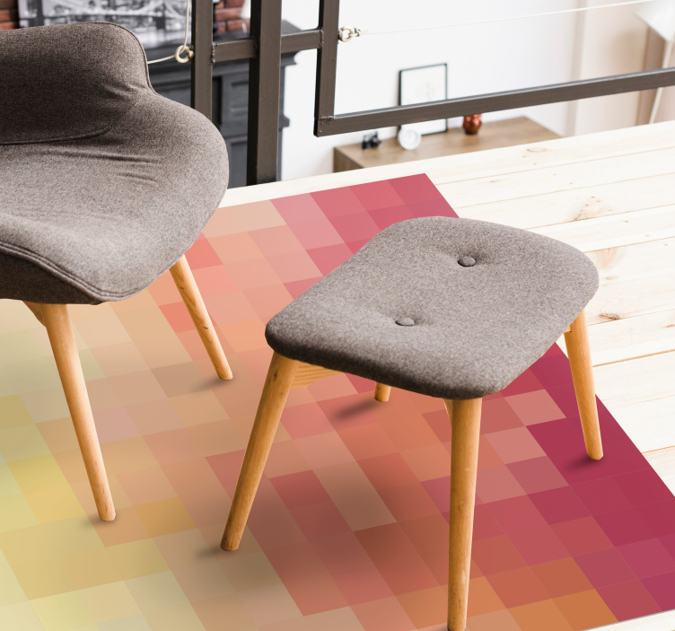 Tappeto in vinile mosaico Quadrati multicolori - TenStickers