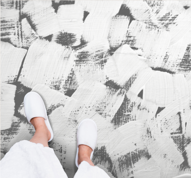 Tappeto in pvc testi testura spazzolata astratta - TenStickers