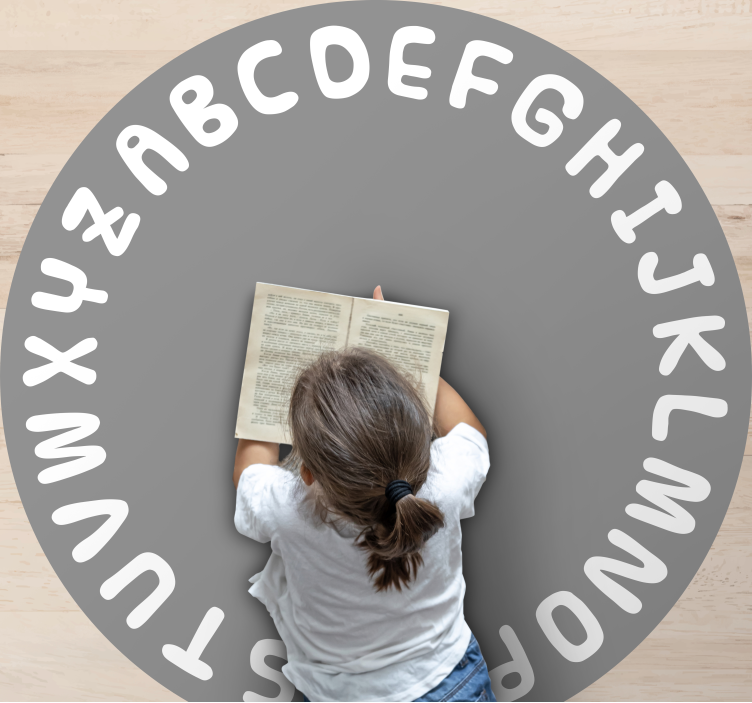 Tappeto vinile alfabeto cerchio dell'alfabeto - TenStickers