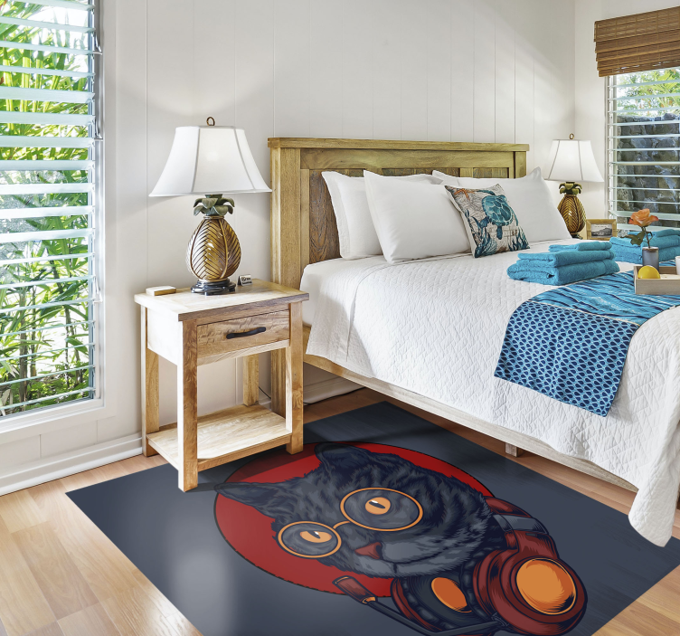 Tappeto vinile animali felino astronauta - TenStickers