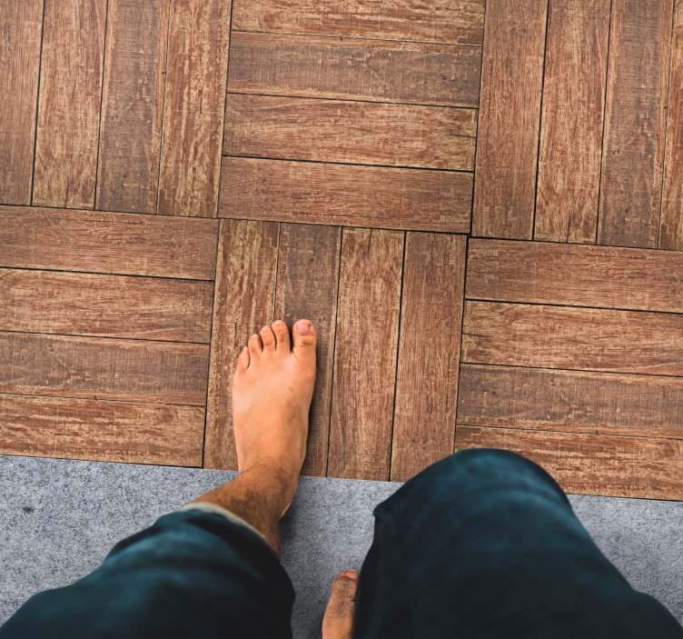 Tappeto vinile effetto legno modello lussuoso - TenStickers