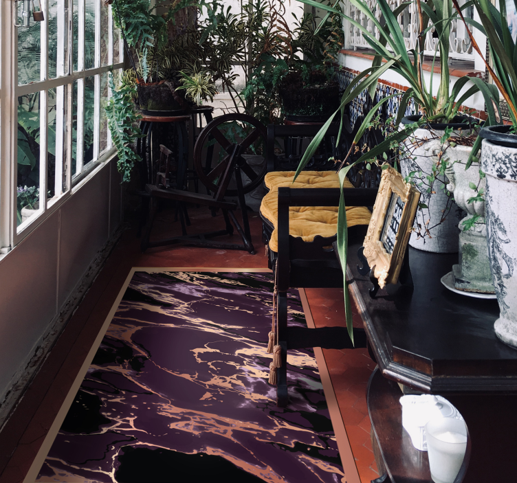 Tappeto vinile effetto marmo motivo marmorizzato - TenStickers