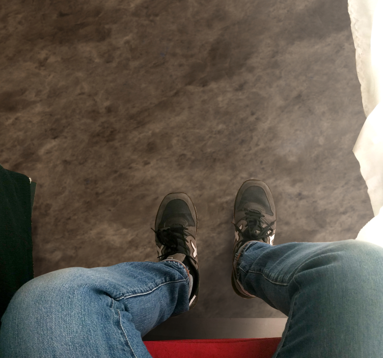 Tappeto vinile effetto marmo stile raffinato marrone - TenStickers