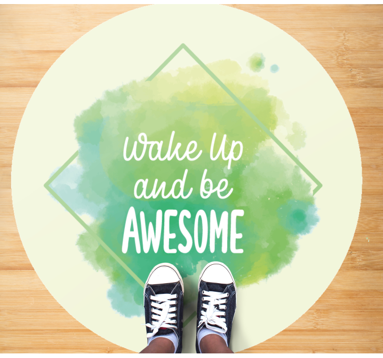 Tappeto vinile frase scatenare straordinario - TenStickers