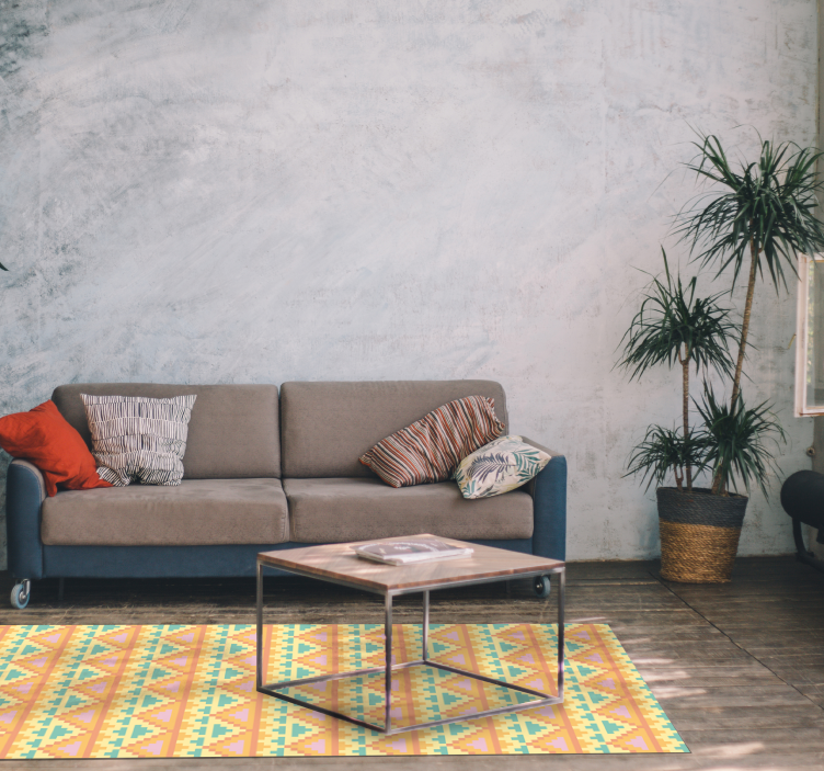 Tappeto vinile geometrico decorazioni a motivi tribali - TenStickers