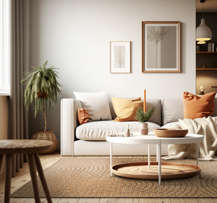 Tappeto in pvc legno arcos effetto tejido - TenStickers