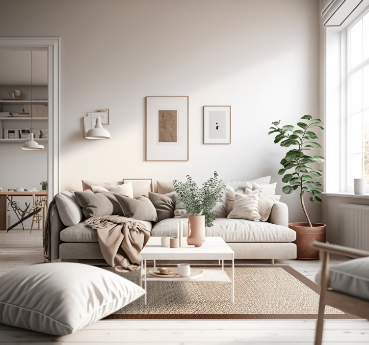 Tappeto in pvc legno effetto tejido - TenStickers