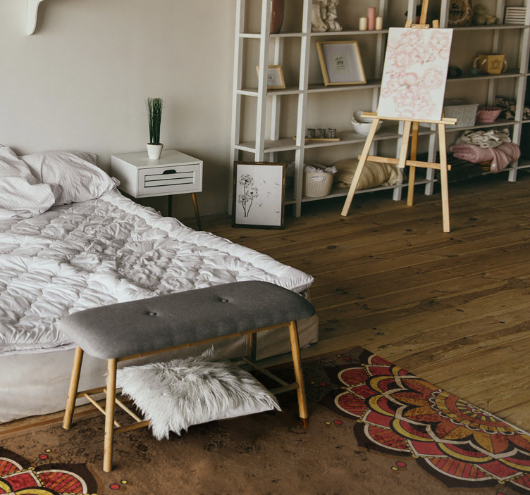 Tappeto vinile Mandala ornamento mandala - TenStickers