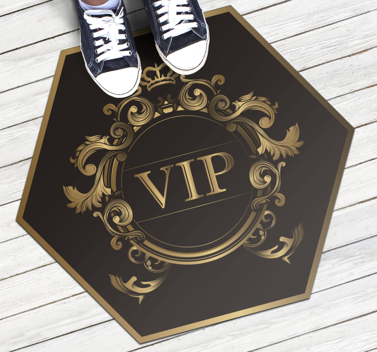 Tappeto vinile minimalista elegante design vip - TenStickers