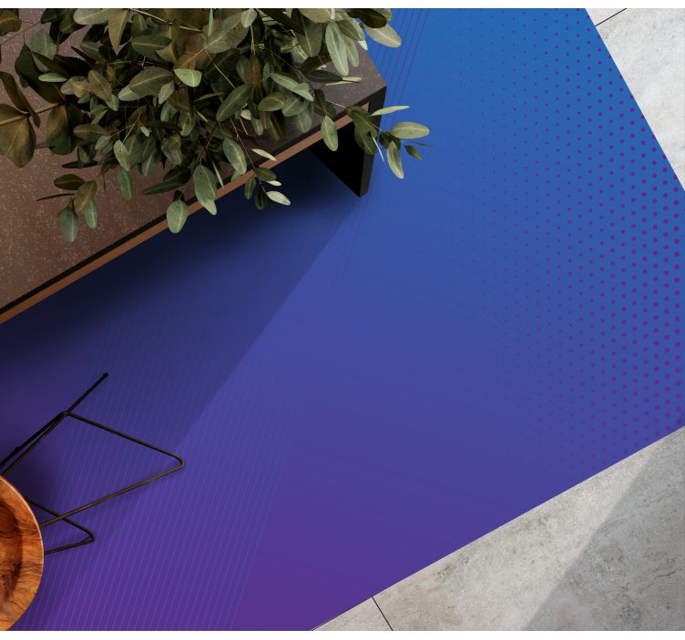 Tappeto vinile moderno motivo blu sfumato - TenStickers