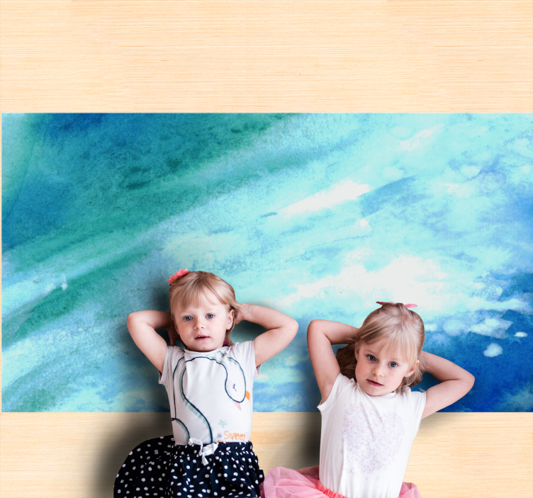 Tappeti vinile motivi flusso astratto acqua - TenStickers