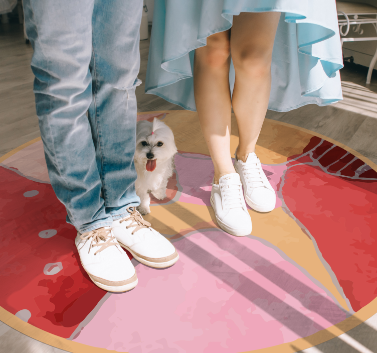 Zerbino pvc motivi floreali vivaci - TenStickers