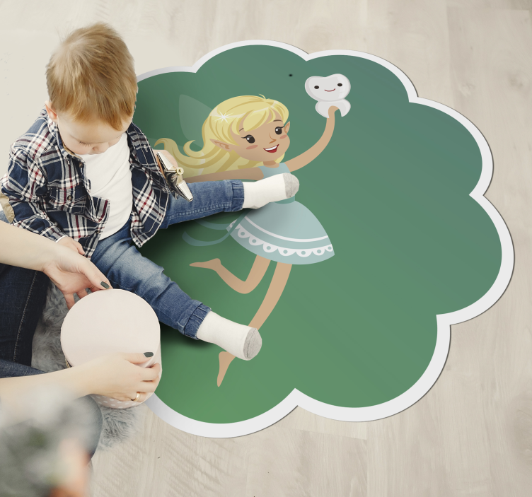 Tappeto vinile per bambini fantasia della fatina dei denti - TenStickers