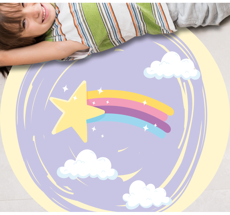 Tappeto vinile per bambini magia del cielo notturno - TenStickers