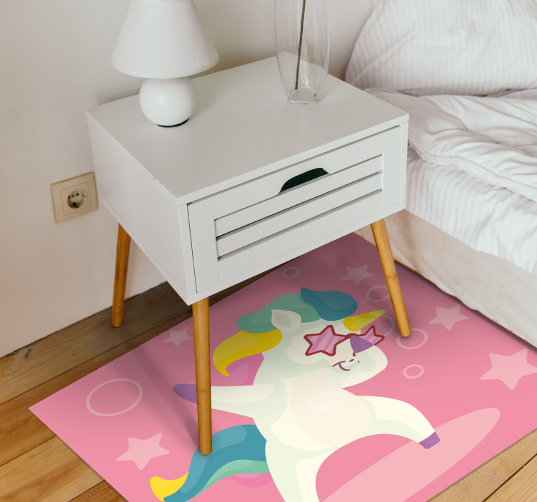 Tappeto vinile per bambini magia dell'unicorno danzante - TenStickers