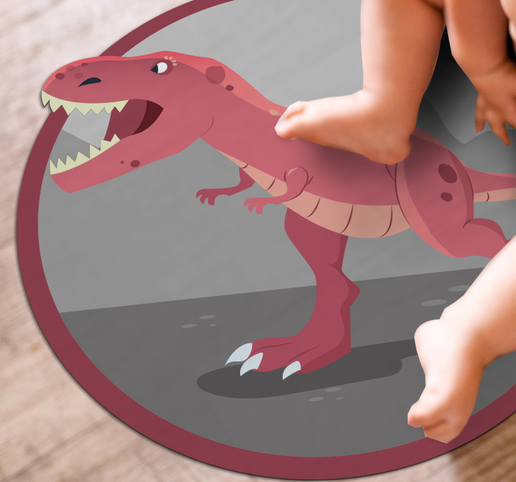 Tappeto vinile per bambini tempo di gioco dei dinosauri - TenStickers