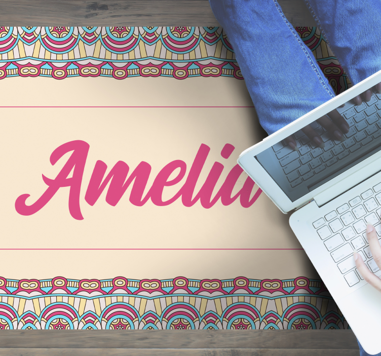 Tappeto vinile per ragazzi design personalizzato bohémien - TenStickers