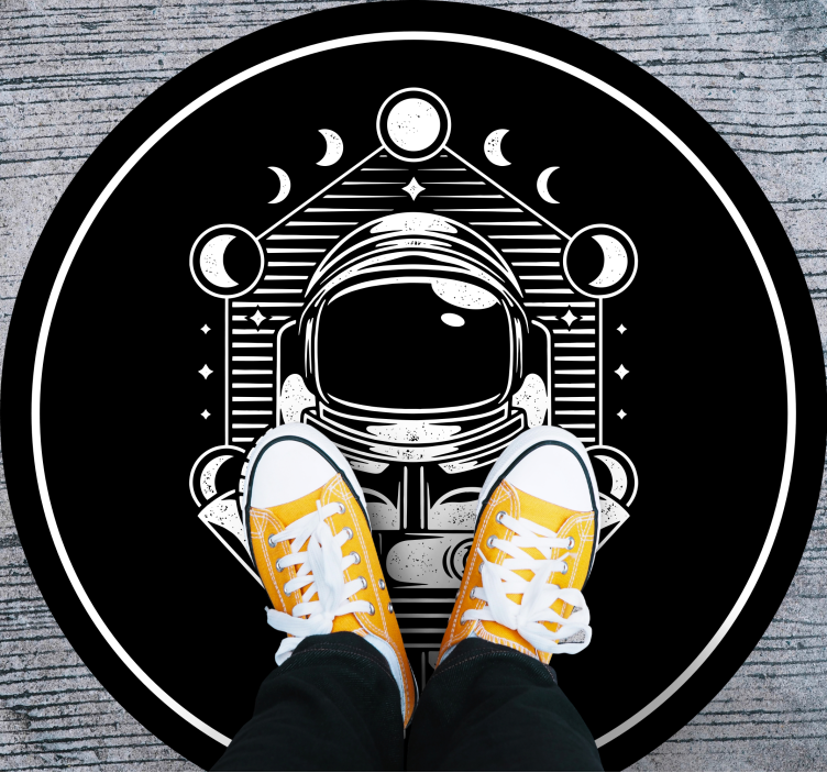 Tappeto vinile per ragazzi grafica astronauta - TenStickers