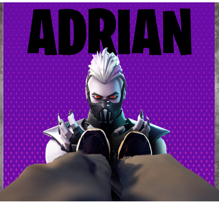 Tappeto vinile per ragazzi nome di gioco personalizzabile - TenStickers