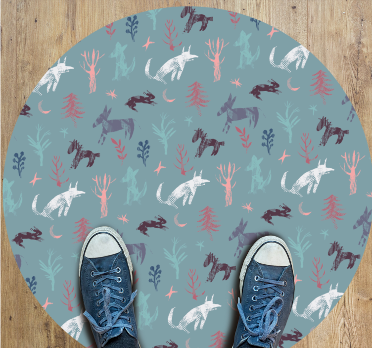 Tappeto vinile stampa animale creature ispirate dalla natura - TenStickers
