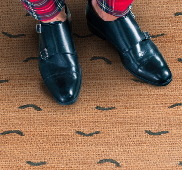 Tappeto vinile stampa animale imitazione beige juta - TenStickers