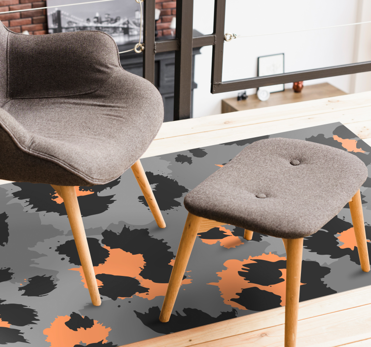 Tappeto vinile stampa animale motivo audace del ghepardo - TenStickers