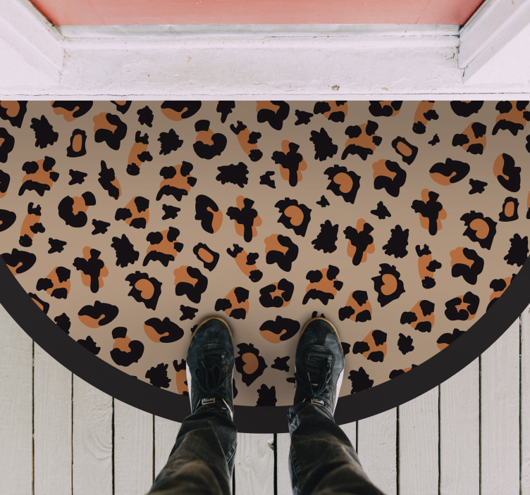 Tappeto vinile stampa animale design leopardato audace - TenStickers