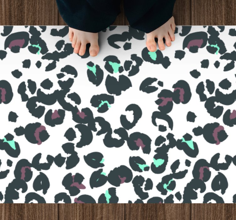 Tappeto vinile stampa animale stile motivo leopardo - TenStickers