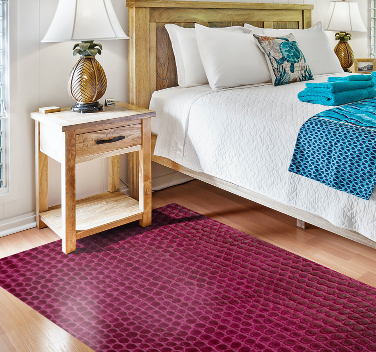 Tappeto vinile stampa animale tessuto cremisi strutturato - TenStickers