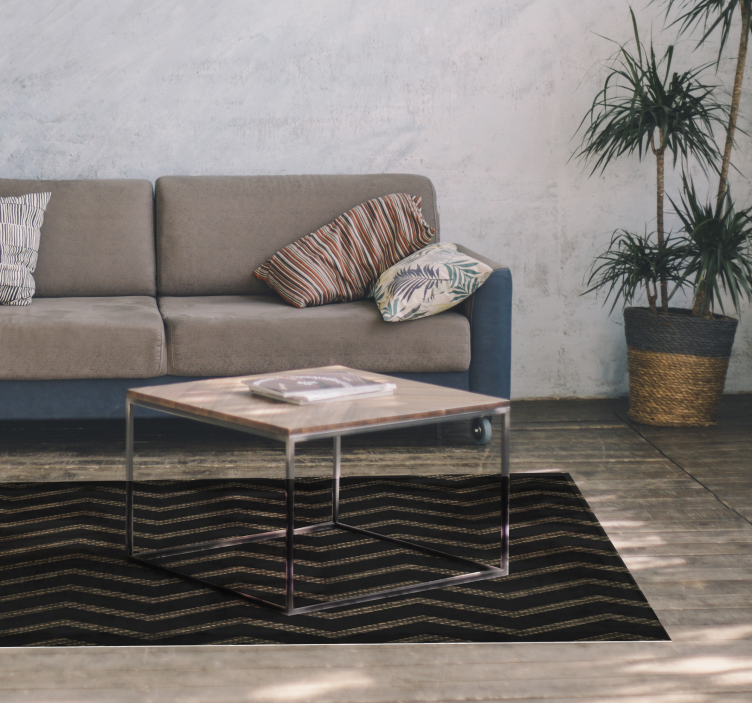 Tappeto vinile strisce motivo a strisce chevron - TenStickers