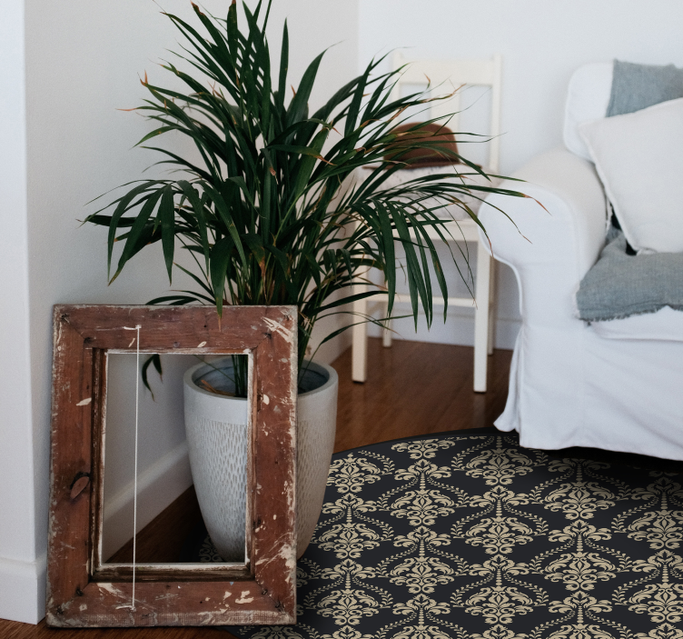 Tappeto vinile vintage sovrapposizione di motivi ornati - TenStickers