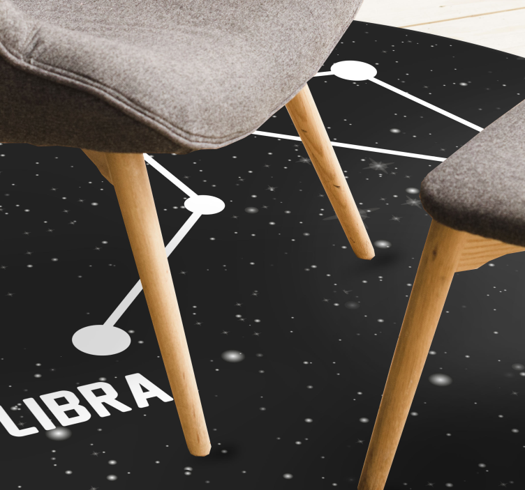 Tappetto vinile stelle costellazione zodiacale - TenStickers
