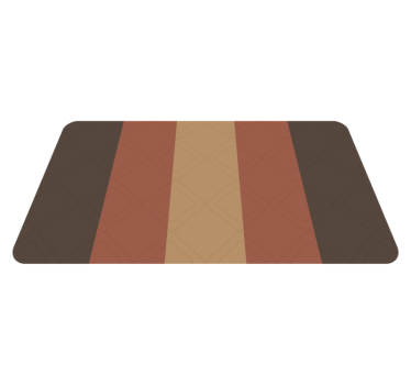 Tappeto vinile bagno strisce colorate - TenStickers