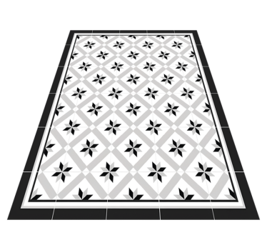 Tappeto pvc cucina idraulico nero - TenStickers
