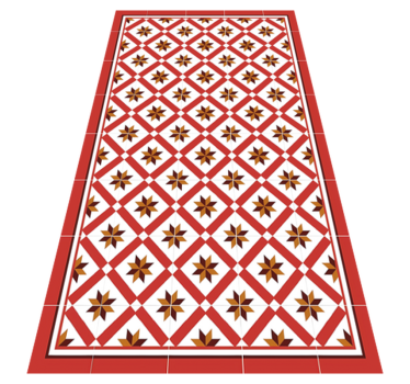 Tappeto pvc cucina rosso idraulico - TenStickers