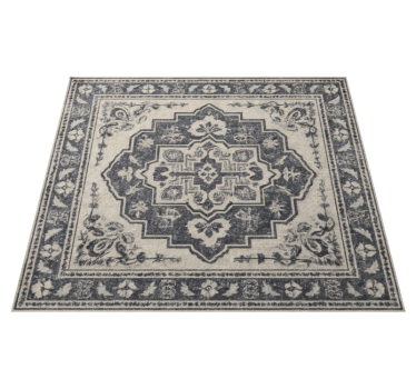 Tappeto in vinile soggiorno piastrelle beige eleganti - TenStickers