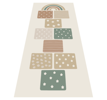 Tappeto vinile per bambini gioco della campana beige - TenStickers