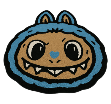 Tappeto vinile per bambini disegno labubu blu - TenStickers