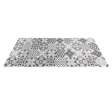 Tappeto vinile piastrelle crearreda gris - TenStickers