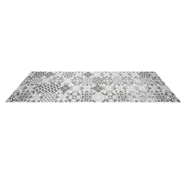 Tappeto pvc cucina mosaico grigio intricato - TenStickers
