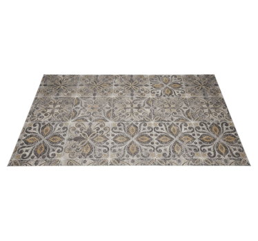 Tappeto pvc cucina arabesco ornato carbone - TenStickers