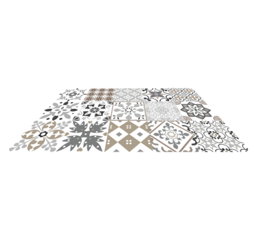 Tappeto pvc cucina mosaico geometrico - TenStickers