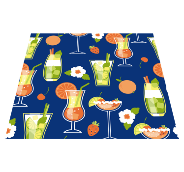 Tappeto pvc cucina cocktail vintage - TenStickers