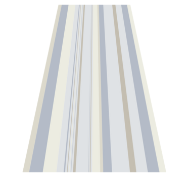 Tappeto vinile camera da letto righe blu e beige anni '80 - TenStickers