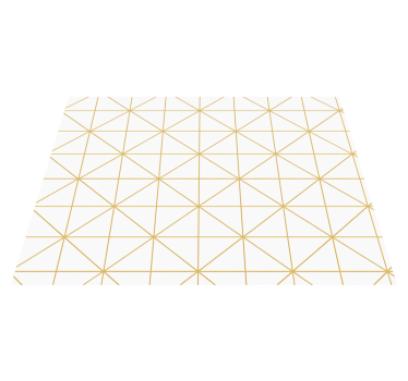 Tappeto vinile camera da letto geometrico oro - TenStickers