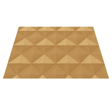 Tappeto vinile camera da letto 3d oro - TenStickers