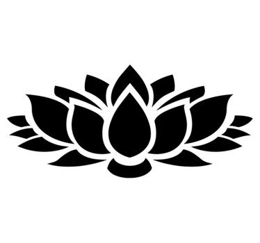 Tappeto vinile camera da letto lotus semplice - TenStickers