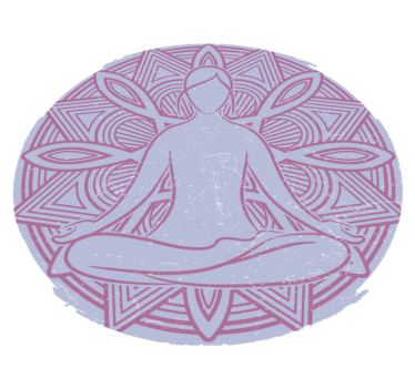 Tappeto vinile camera da letto fiore di loto yoga - TenStickers