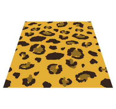 Tappeto vinile camera da letto stampa leopardata - TenStickers